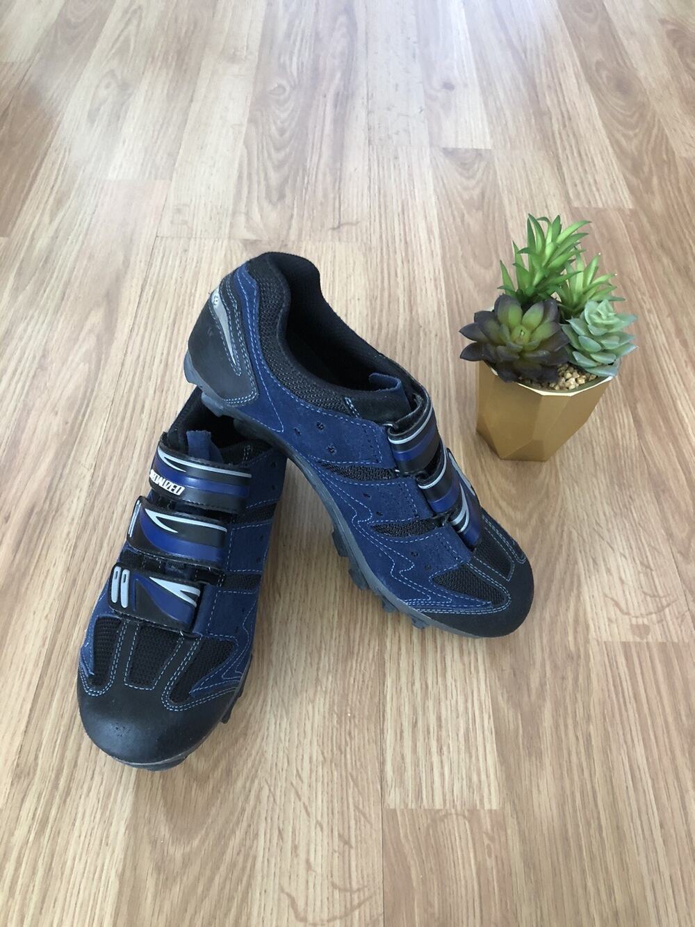 SPECIALIZED Body Geometry Blue/Black Cycling Shoes Mens Size 39/US 7 - 6113-4139